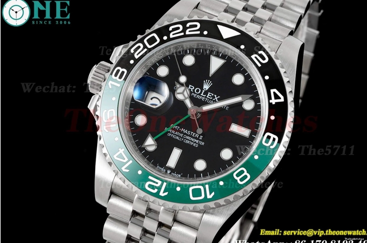 40mm Black VR3186 GMT GMF II Master 126720 Sprite SS Jub Dial SS 0521